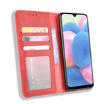 Funda abatible Samsung Galaxy A41 Efecto Cuero Estilo Vintage