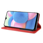 Funda abatible Samsung Galaxy A41 Efecto Cuero Estilo Vintage