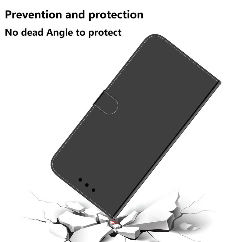 Samsung Galaxy A41 Funda de cuero artificial MIroir Cover
