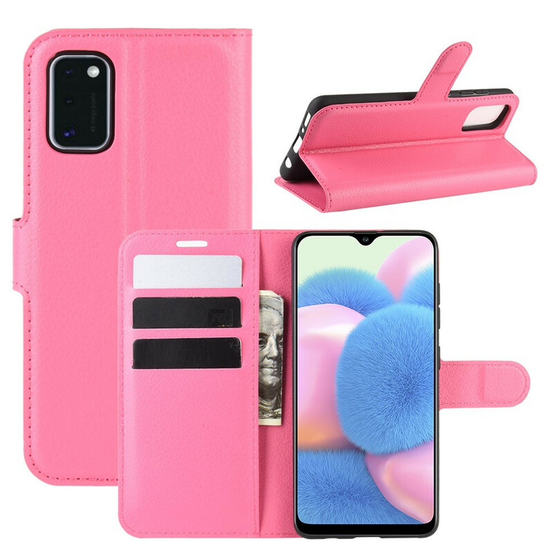 Funda de piel Samsung Galaxy A41 Classic Litchi