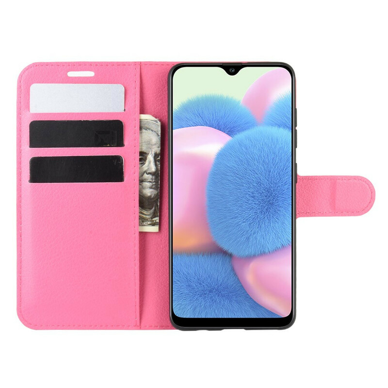 Funda de piel Samsung Galaxy A41 Classic Litchi