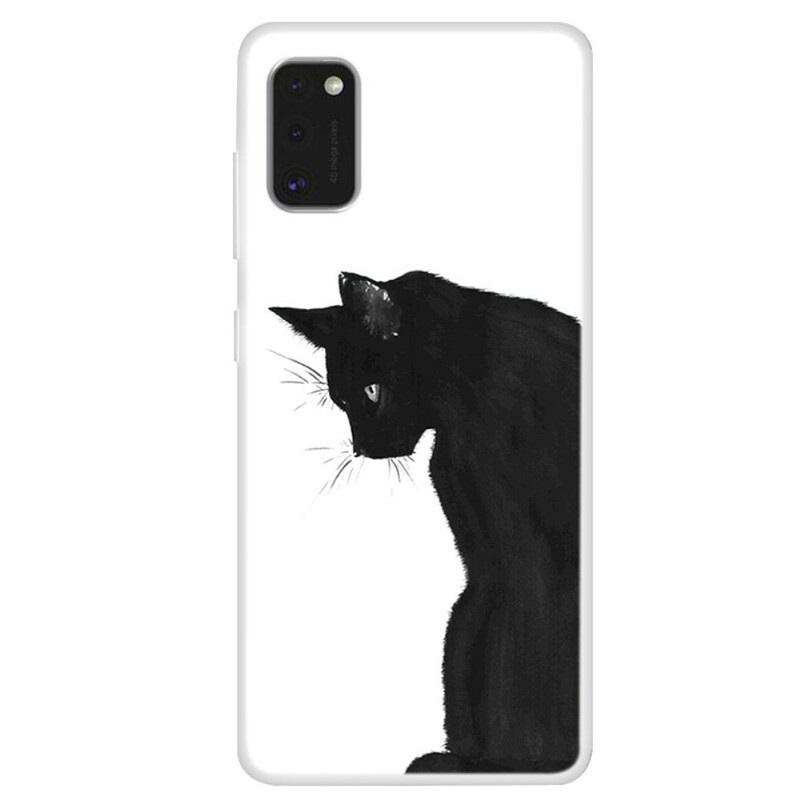 Funda Samsung Galaxy A41 Pensive Black Cat