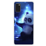 Funda Samsung Galaxy A41 Panda en el espacio