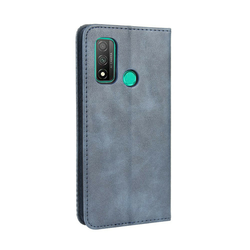 Funda Flip Cover Huawei P Smart 2020 Efecto Cuero Estilo Vintage