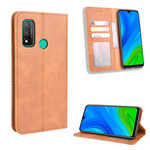Funda Flip Cover Huawei P Smart 2020 Efecto Cuero Estilo Vintage
