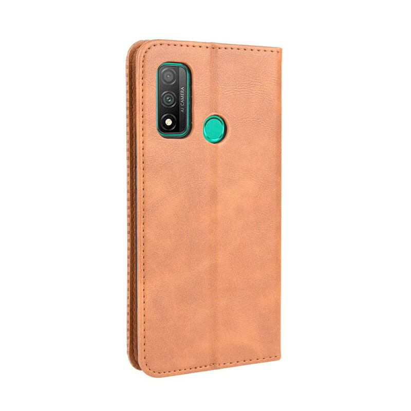 Funda Flip Cover Huawei P Smart 2020 Efecto Cuero Estilo Vintage