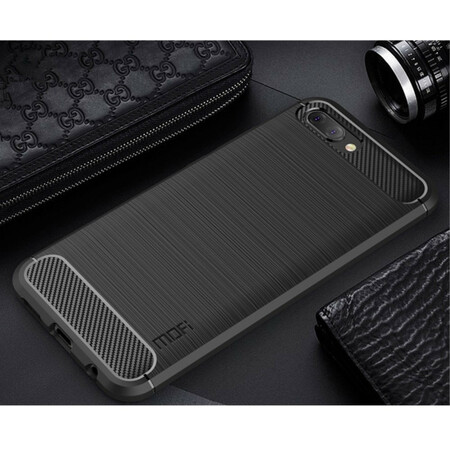Honor 10 Funda de fibra de carbono cepillada MOFI