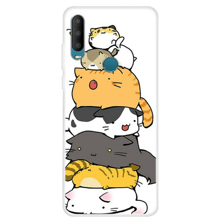 Portada Alcatel 1S Tas De Chats Cartoon