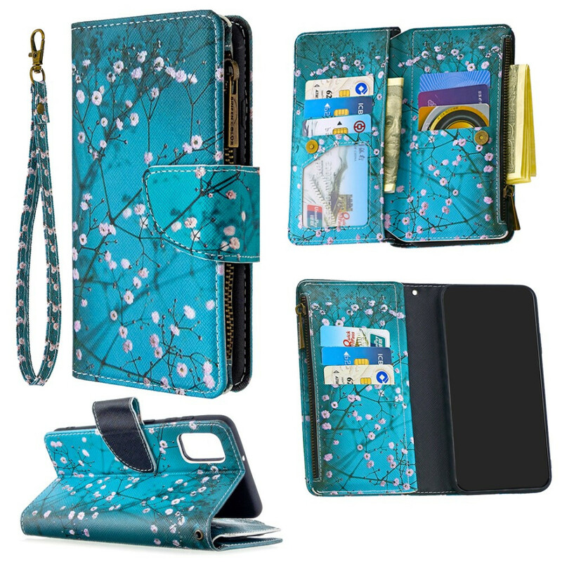 Funda Samsung Galaxy A41 con bolsillo de cremallera