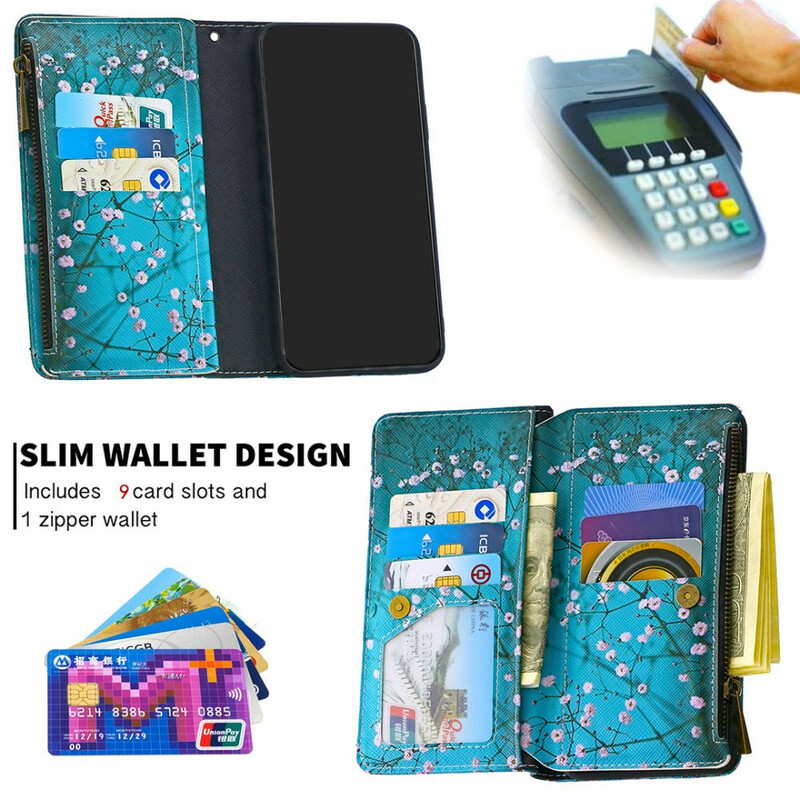 Funda Samsung Galaxy A41 con bolsillo de cremallera