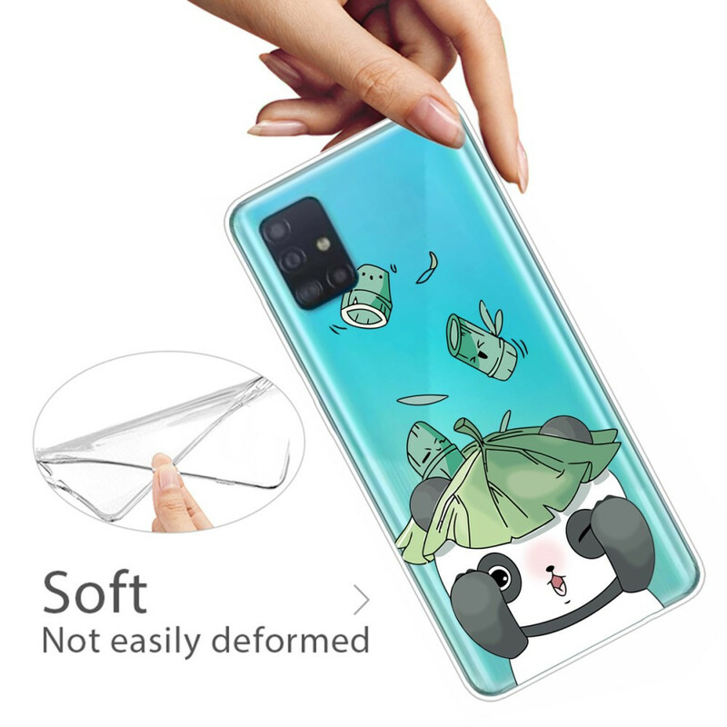 Funda para el Samsung Galaxy A51 Panda Malabarista