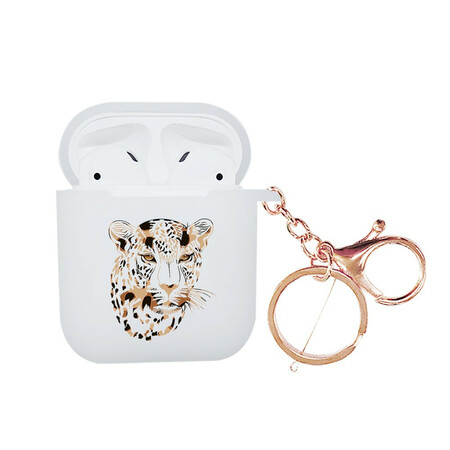Estuche de los AirPods Leopard Series NXE con mosquetón