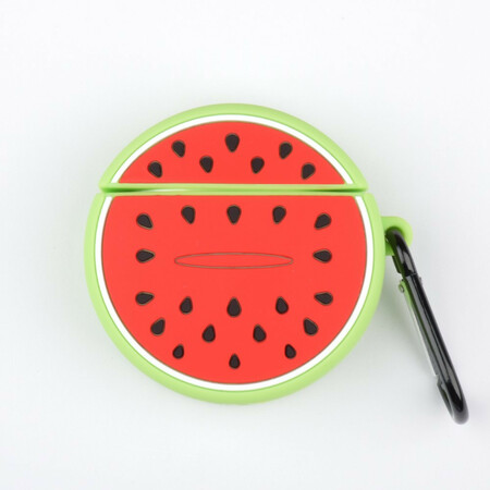 Estuche de silicona de los AirPods Fruit Fun Series con mosquetón