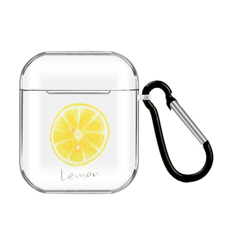 Estuche de silicona para los AirPods Fruit Series con mosquetón