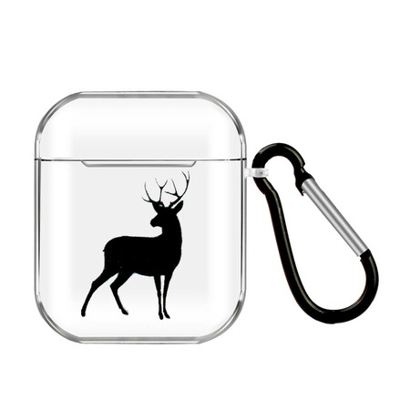 Estuche de silicona para los AirPods Serie Animal con mosquetón