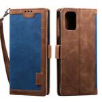 Funda de piel sintética bicolor para Samsung Galaxy A51 Contornos reforzados Funda de piel sintética bicolor para Samsung Galaxy A51 Contornos reforzados