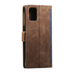 Funda de piel sintética bicolor para Samsung Galaxy A51 Contornos reforzados Funda de piel sintética bicolor para Samsung Galaxy A51 Contornos reforzados