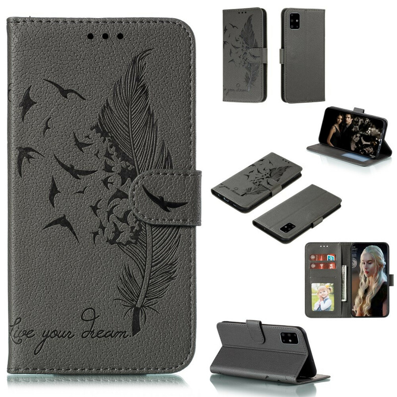 Funda de polipiel Samsung Galaxy A51 Vive tu sueño