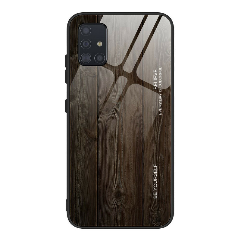 Samsung Galaxy A51 Diseño de madera de tapa dura