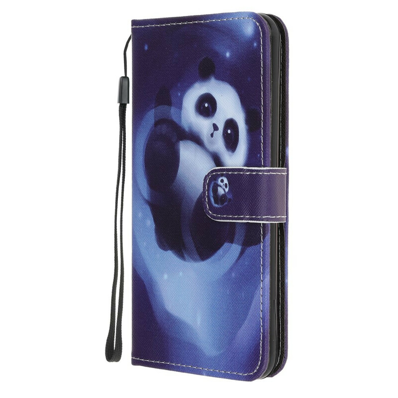 Funda con colgante para el Samsung Galaxy A21s Panda Space