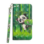 Funda Samsung Galaxy A21s Panda y Bamboo