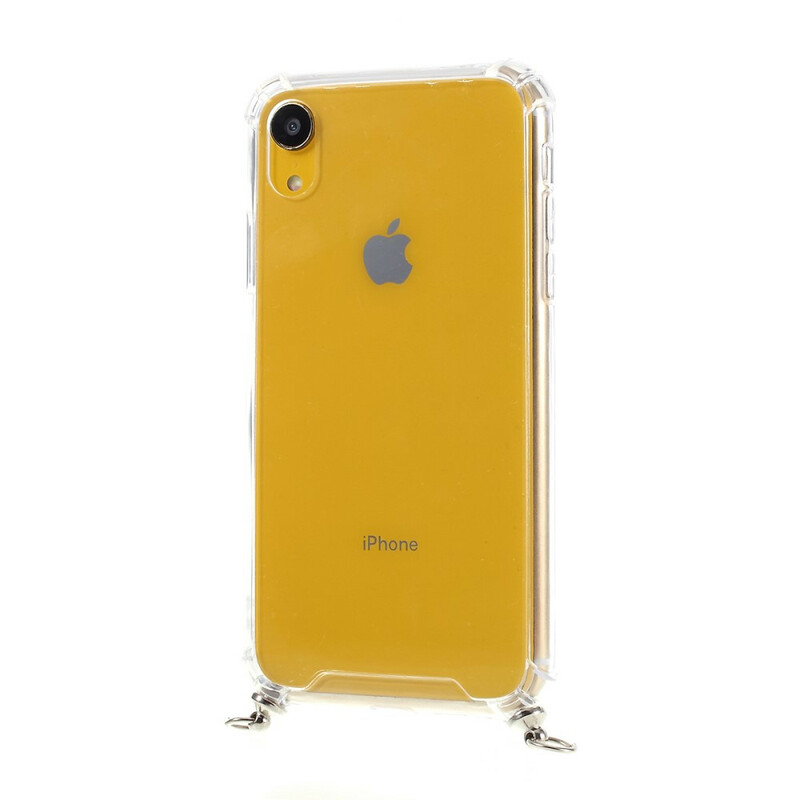 Funda híbrida para el iPhone XR con cable de color