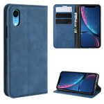 Funda abatible iPhone XR Efecto piel suave