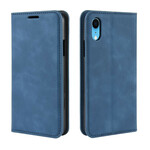 Funda abatible iPhone XR Efecto piel suave