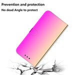 Funda de polipiel para iPhone XR con tapa de espejo