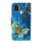 Funda Samsung Galaxy A21s Variaciones Colgante Mariposa