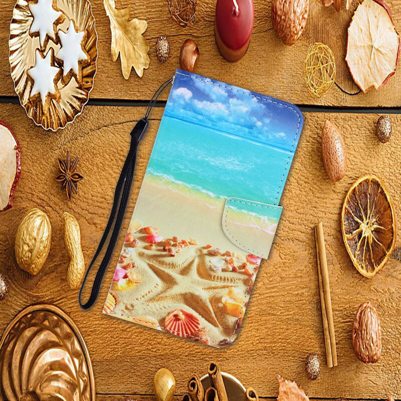 Funda con colgante de playa para el Samsung Galaxy A21s