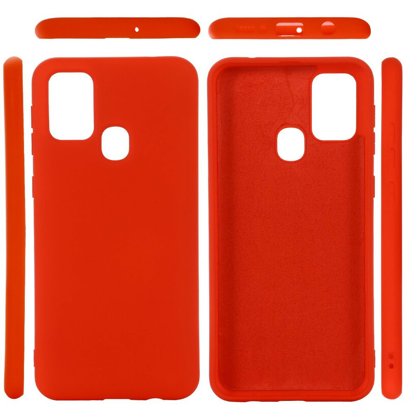 Funda de silicona líquida para Samsung Galaxy A21s Funda de silicona líquida para Samsung Galaxy A21s