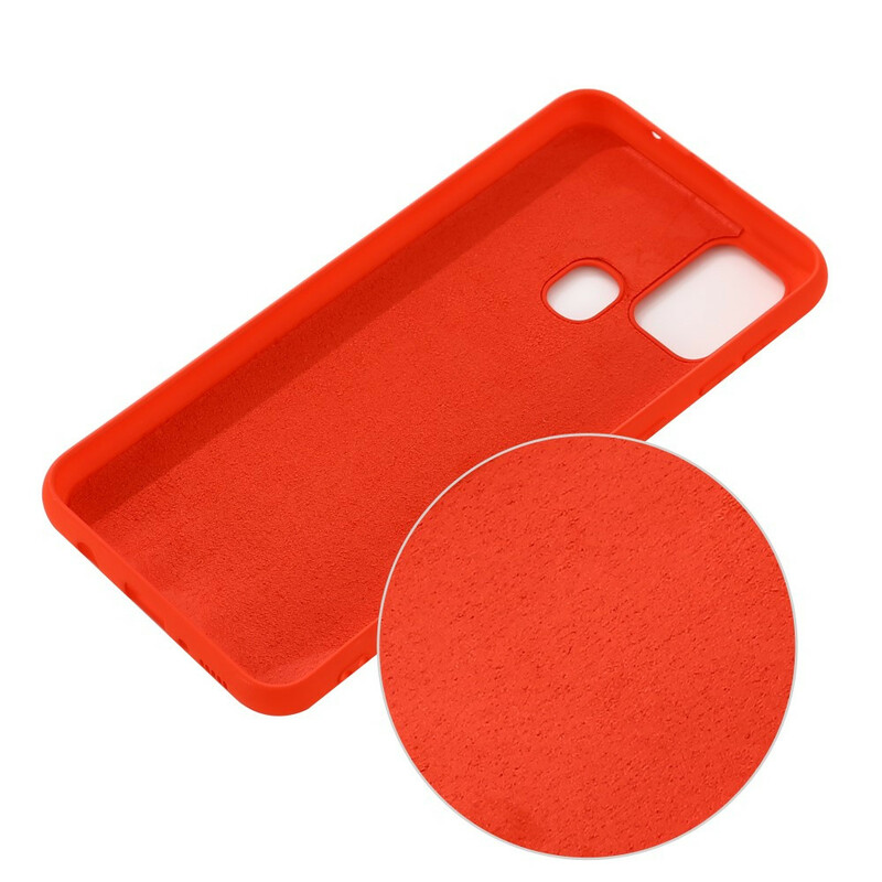 Funda de silicona líquida para Samsung Galaxy A21s Funda de silicona líquida para Samsung Galaxy A21s