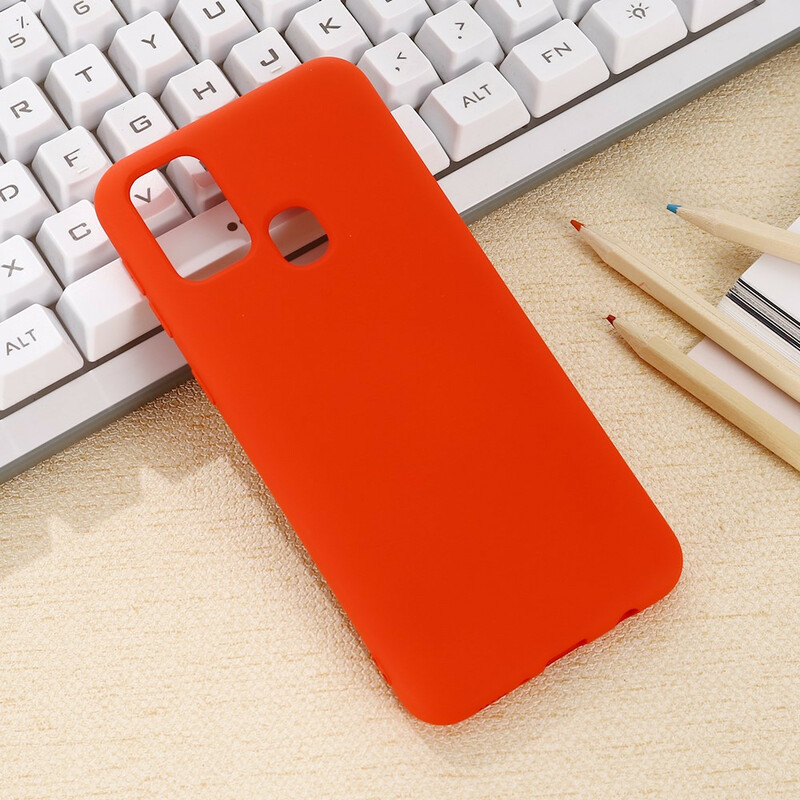 Funda de silicona líquida para Samsung Galaxy A21s Funda de silicona líquida para Samsung Galaxy A21s