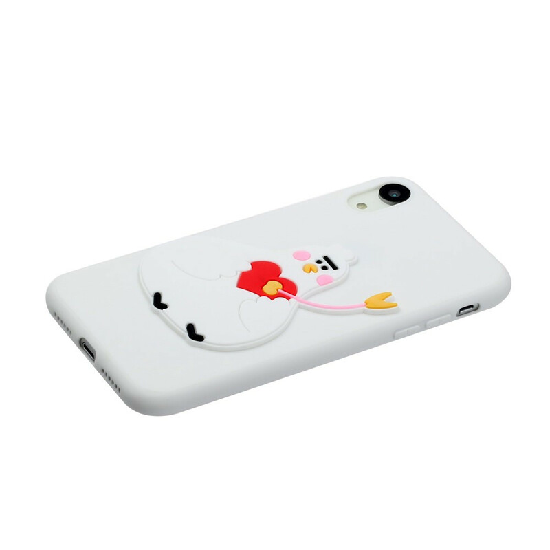 Funda de silicona iPhone XR Logotipo de animal