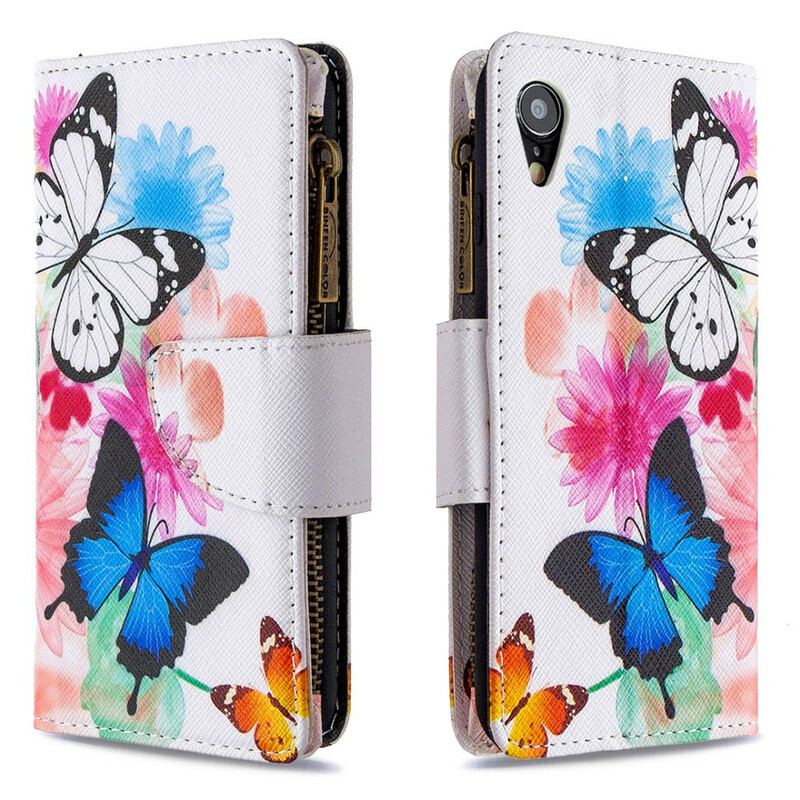 Mariposas de bolsillo con cremallera para el iPhone XR