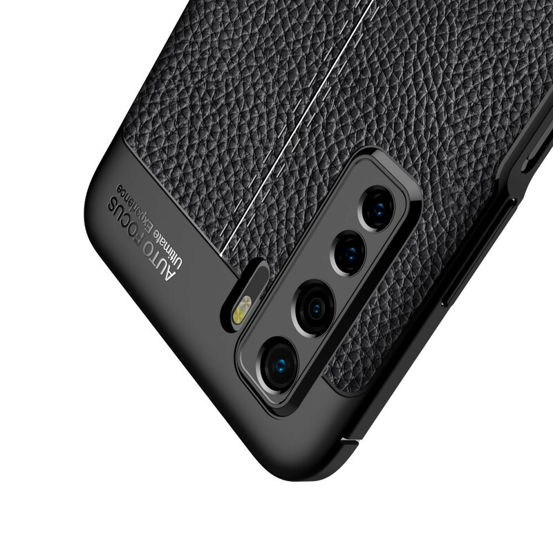 Huawei P40 Lite 5G Funda de cuero con textura lichi