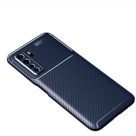 Funda flexible de fibra de carbono para Huawei P40 Lite 5G