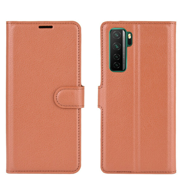 Funda Huawei P40 Lite 5G Leatherette Classic Litchi