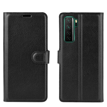 Funda Huawei P40 Lite 5G Leatherette Classic Litchi