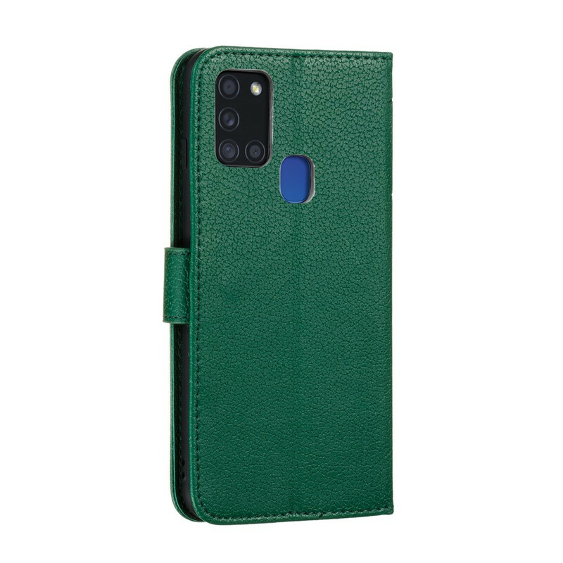Funda de polipiel para Samsung Galaxy A21s Vive tu sueño Funda de polipiel para Samsung Galaxy A21s Vive tu sueño