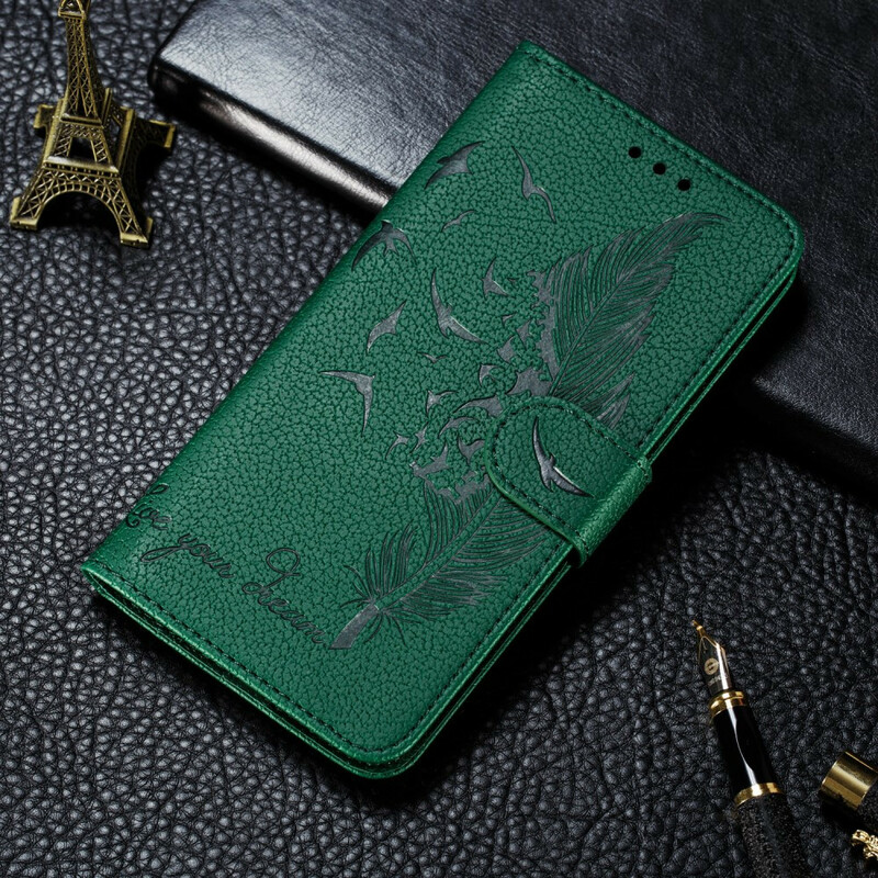 Funda de polipiel para Samsung Galaxy A21s Vive tu sueño Funda de polipiel para Samsung Galaxy A21s Vive tu sueño