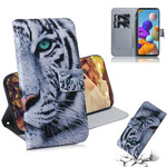 Funda de cara de tigre para el Samsung Galaxy A21s