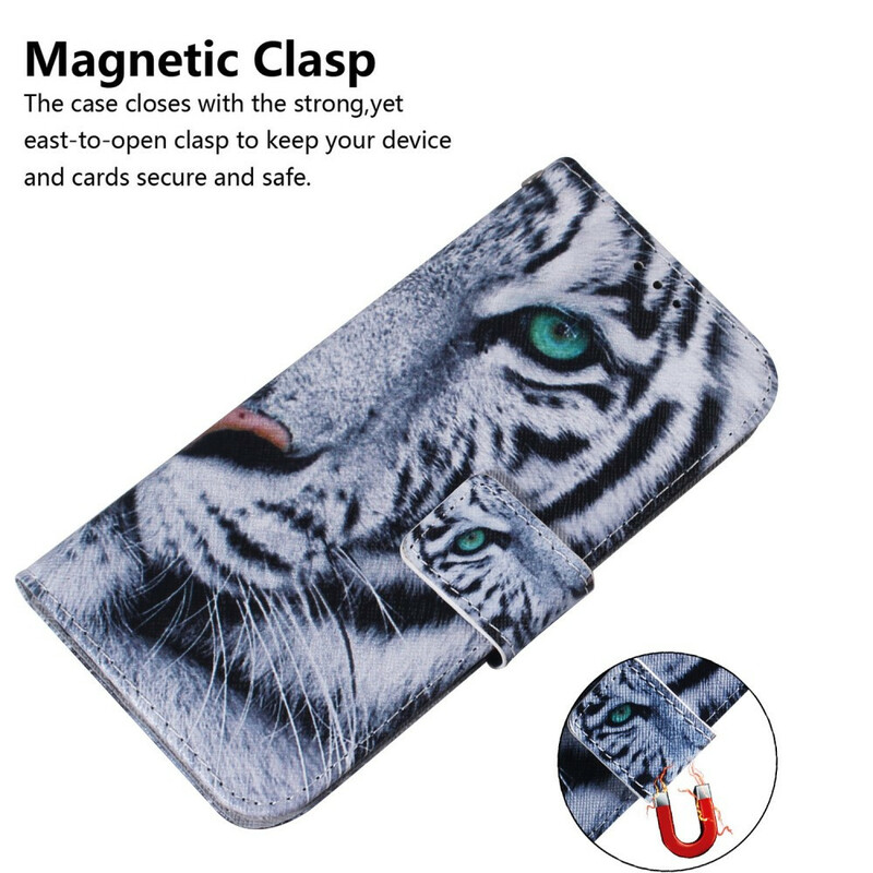 Funda de cara de tigre para el Samsung Galaxy A21s