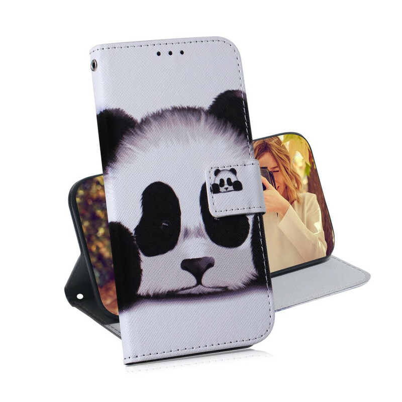 Funda con cara de panda para el Samsung Galaxy A21s
