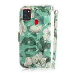 Funda Samsung Galaxy A21s Flower Tree con colgante