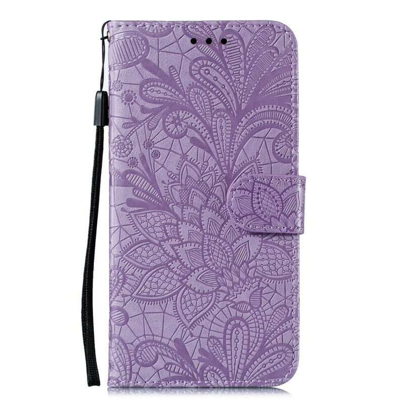 Funda con colgante de flor tribal para el Samsung Galaxy A21s