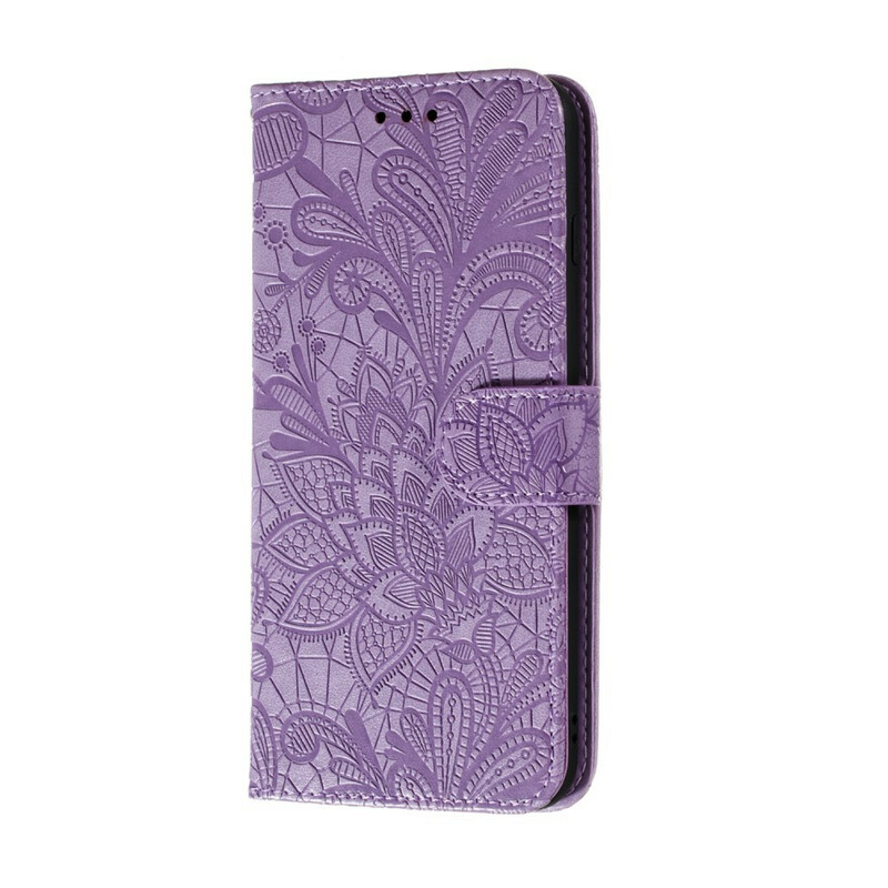 Funda con colgante de flor tribal para Samsung Galaxy A21s