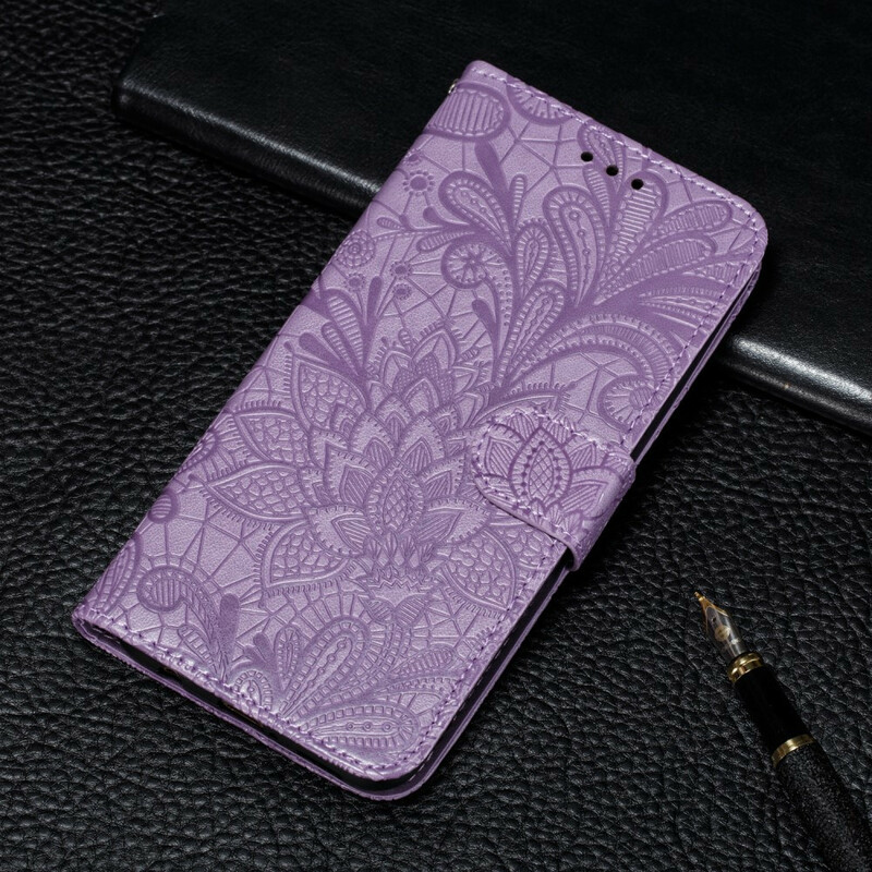 Funda con colgante de flor tribal para el Samsung Galaxy A21s