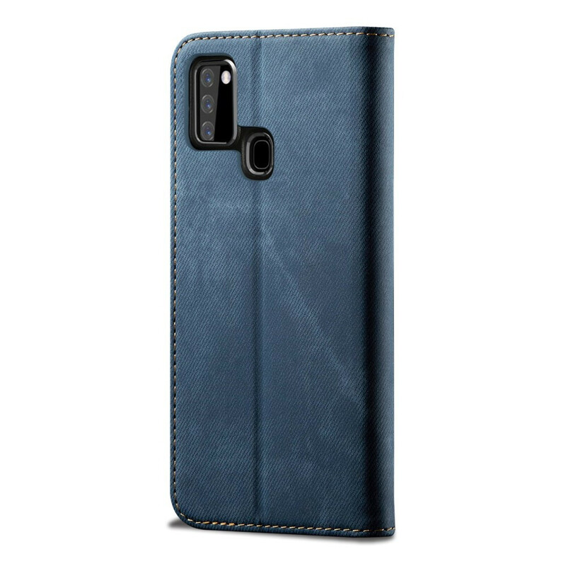 Flip Cover Samsung Galaxy A21s Tejido Jeans